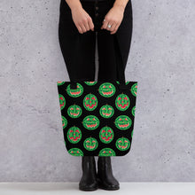 Load image into Gallery viewer, Summer Pumpkins on Black Tote bag