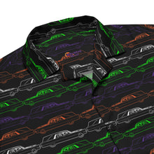 Load image into Gallery viewer, Colorful Hearses Black Unisex Button Up