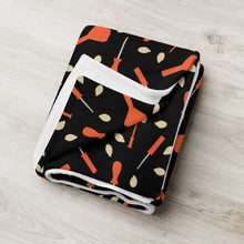 Load image into Gallery viewer, Pumpkin Carving Kit Throw Blanket