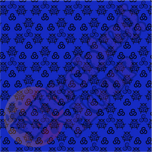 Load image into Gallery viewer, Triskele Skater Dress Blue & Black