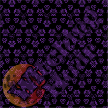 Load image into Gallery viewer, Triskele Skater Dress Black & Purple