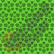 Load image into Gallery viewer, Triskele Skater Dress Lime Green & Black