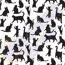 Load image into Gallery viewer, Playful Black Cats Plus Size Leggings White
