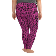Load image into Gallery viewer, Playful Black Cats Plus Size Leggings Pink