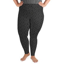 Load image into Gallery viewer, Playful Black Cats Plus Size Leggings Grey
