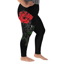 Load image into Gallery viewer, The Spider's Rose Plus Size Leggings