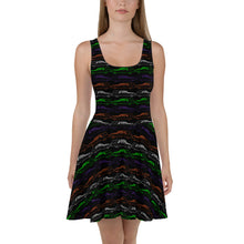 Load image into Gallery viewer, Colorful Hearses Skater Dress