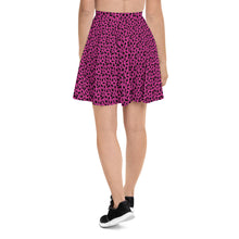 Load image into Gallery viewer, Playful Black Cats Skater Skirt Pink