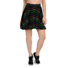 Load image into Gallery viewer, Colorful Hearses Skater Skirt