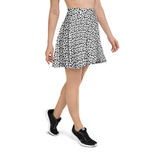 Load image into Gallery viewer, Playful Black Cats Skater Skirt White
