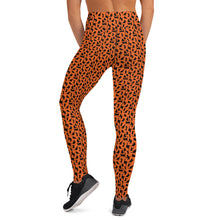 Load image into Gallery viewer, Playful Black Cats Leggings Orange