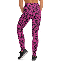 Load image into Gallery viewer, Playful Black Cats Leggings Pink