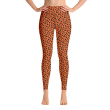 Load image into Gallery viewer, Playful Black Cats Leggings Orange