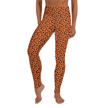 Load image into Gallery viewer, Playful Black Cats Leggings Orange