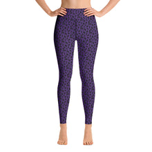 Load image into Gallery viewer, Playful Black Cats Leggings Purple