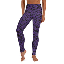 Load image into Gallery viewer, Playful Black Cats Leggings Purple