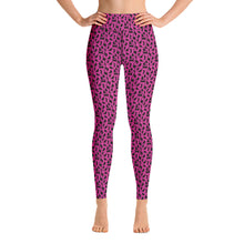 Load image into Gallery viewer, Playful Black Cats Leggings Pink