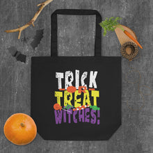 Load image into Gallery viewer, Trick or Treat Witches! Eco Tote Bag
