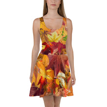 Load image into Gallery viewer, Autumn Leaves Skater Dress