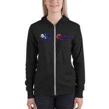 Load image into Gallery viewer, Night Flight Bats & Flowers zip hoodie