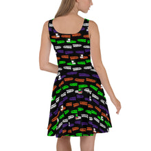 Load image into Gallery viewer, Colorful Coffin Skater Dress