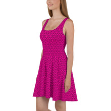 Load image into Gallery viewer, Triskele Skater Dress Pink & Black