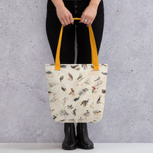 Load image into Gallery viewer, Vintage British Bird Illustrations Tote bag