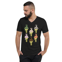 Load image into Gallery viewer, Isssscream Flavors Short Sleeve V-Neck T-Shirt