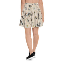 Load image into Gallery viewer, Vintage Jamaican Bird Illustrations Skater Skirt