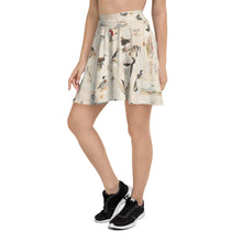 Load image into Gallery viewer, Vintage British Bird Illustrations Skater Skirt