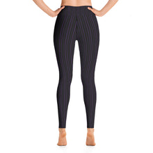 Load image into Gallery viewer, Thorn Stripe Leggings in Black & Purple
