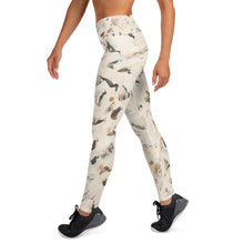 Load image into Gallery viewer, Vintage British Bird Illustrations Yoga Leggings