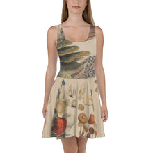 Load image into Gallery viewer, Vintage Fungi Illustrations Skater Dress