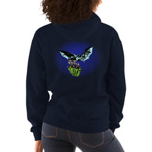 Load image into Gallery viewer, Night Flight Bats & Flowers Hoodie