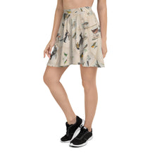 Load image into Gallery viewer, Vintage Jamaican Bird Illustrations Skater Skirt