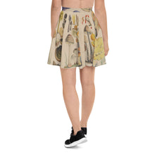 Load image into Gallery viewer, Vintage Fungi Illustrations Skater Skirt