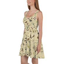 Load image into Gallery viewer, Vintage Insect Illustrations Skater Dress