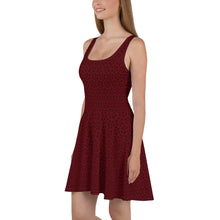 Load image into Gallery viewer, Triskele Skater Dress Red & Black
