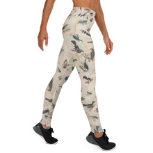 Load image into Gallery viewer, Vintage Jamaican Bird Illustrations Yoga Leggings