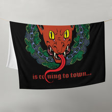 Load image into Gallery viewer, Krampus is Coming Throw Blanket