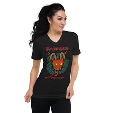 Load image into Gallery viewer, Krampus is Coming V-Neck T-Shirt