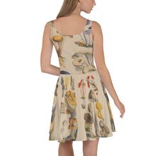 Load image into Gallery viewer, Vintage Fungi Illustrations Skater Dress
