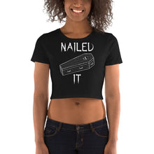 Load image into Gallery viewer, Nailed It Coffin Crop Tee