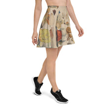 Load image into Gallery viewer, Vintage Fungi Illustrations Skater Skirt