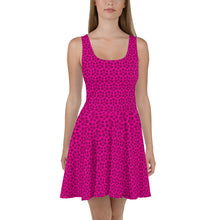 Load image into Gallery viewer, Triskele Skater Dress Pink & Black