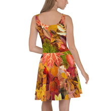 Load image into Gallery viewer, Autumn Leaves Skater Dress