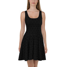 Load image into Gallery viewer, Triskele Skater Dress Black & Grey