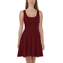 Load image into Gallery viewer, Triskele Skater Dress Red & Black