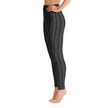 Load image into Gallery viewer, Thorn Stripe Leggings in Black & White