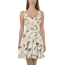 Load image into Gallery viewer, Vintage British Bird Illustrations Skater Dress